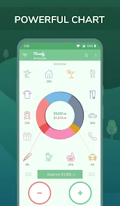 FinlyTrack DE app interface showing dashboard